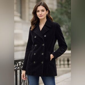 Lauren Jeans Co Ralph Lauren Y2K Vintage Corduroy Peacoat Black Preppy Classic M